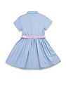 U.S. Polo Assn. Kids Girls Solid Shirt Dress