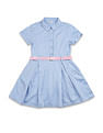 U.S. Polo Assn. Kids Girls Solid Shirt Dress