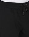U.S. Polo Assn. Denim Co. Mid Rise Logo Print Solid Track Pants