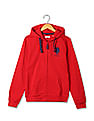 U.S. Polo Assn. Kids Boys Zip Up Hooded Sweatshirt