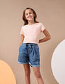 U.S. Polo Assn. Kids Girls Puff Print Relaxed Fit T-Shirt