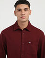Tommy Hilfiger Solid Cotton Flannel Shirt