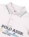 U.S. Polo Assn. Kids Boys Brand Print Cotton Polo Shirt