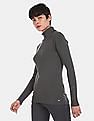 U.S. Polo Assn. Women High Neck Patterned Knit Sweater