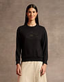 U.S. Polo Assn. Women Brand Printed Regular Fit Sweatshirt