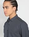 Flying Machine Geometric Twill Weave Shirt