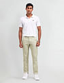 Arrow Sport Slim Fit Satin Textured Trousers