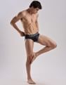 Calvin Klein Underwear Mid Rise Solid Navy Briefs
