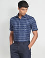 Arrow Cotton Twill Check Formal Shirt