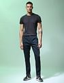 Flying Machine Twill Geometric Print Trousers