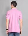 AD by Arvind Embroidered Logo Cotton Polo Shirt