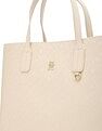 Tommy Hilfiger Logo Beige Pu Handbags