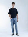 Flying Machine Whiskered Mankle Relaxed Tapered Fit Jeans
