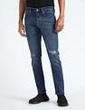 Flying Machine Slash Slim Tapered Distressed Jeans