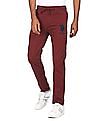 U.S. Polo Assn. Men Maroon Mid Rise Solid Track Pants