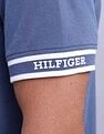 Tommy Hilfiger Mens Blue Solid Polo Shirt