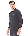 Aeropostale Long Sleeve Pique Polo Shirt