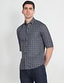 Arrow Sports Cutaway Collar Tartan Check Shirt