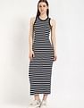 Tommy Hilfiger Cotton Crew Neck Midi Dress