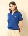 U.S. Polo Assn. Women Blousan Boxy Fit Polo Shirt