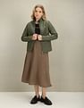 U.S. Polo Assn. Women High Neck Solid Puffer Jacket