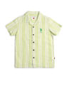 U.S. Polo Assn. Kids Boys Vertical Striped Cuban Shirt