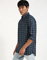 Tommy Hilfiger Checked Regular Fit Plain Woven Shirt