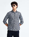 Flying Machine Shepherd Check Cotton Shirt