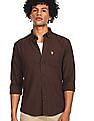 U.S. Polo Assn. Spread Collar Solid Casual Shirt