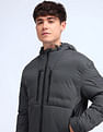 Flying Machine Regular Fit Solid Padded Jacket