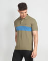 Arrow Sports Panelled Colour Block Polo Shirt