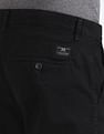 Flying Machine Slash Slim Tapered Fit Solid Trousers