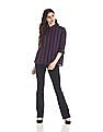 U.S. Polo Assn. Women Vertical Stripe Tencel Shirt