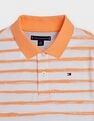 Tommy Hilfiger Kids Boys Striped Regular Fit Cotton Polo T-Shirt