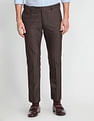 Arrow Solid Dobby Formal Trousers