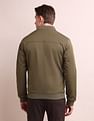 Arrow Newyork Stand Neck Solid Bomber Jacket