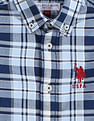 U.S. Polo Assn. Kids Boys Tartan Check Oxford Shirt