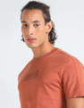 Calvin Klein Transitional Cotton Raised Rubber Logo T-Shirt