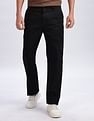 Calvin Klein Jeans Relaxed-Fit Solid Mid Rise Trousers