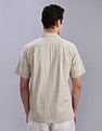 Tommy Hilfiger Textured Regular Fit Plain Woven Shirt