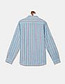 U.S. Polo Assn. Kids Boys Mandarin Collar Stripe Shirt