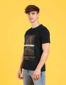 Flying Machine Graphic Print Cotton T-Shirt