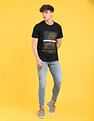 Flying Machine Graphic Print Cotton T-Shirt