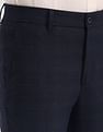 Arrow Newyork Solid Dobby Slim Fit Trousers