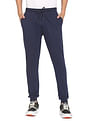 Flying Machine Mid Rise Brand Print Joggers