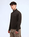 Flying Machine Regular Fit Solid Sweatshirt